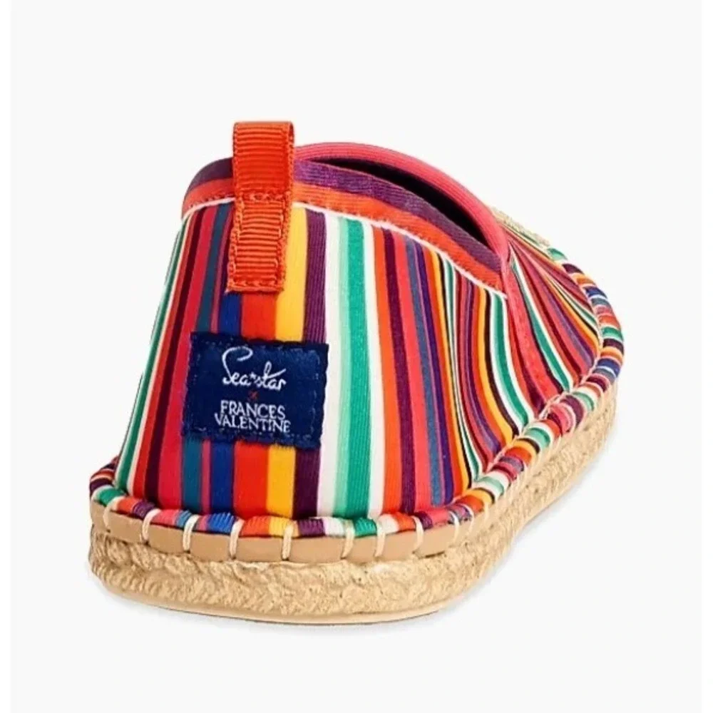 Seastar Beachwear Girls Size 1 Flats Espadrille Water Shoe NEW Candy Stripe $125